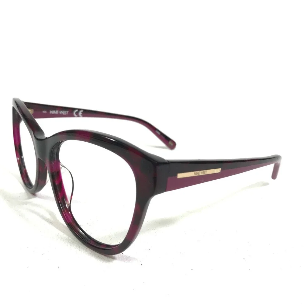 Nine West Eyeglasses Frames NW583S 630 Purple Red Tortoise Cat Eye 57-17-135
